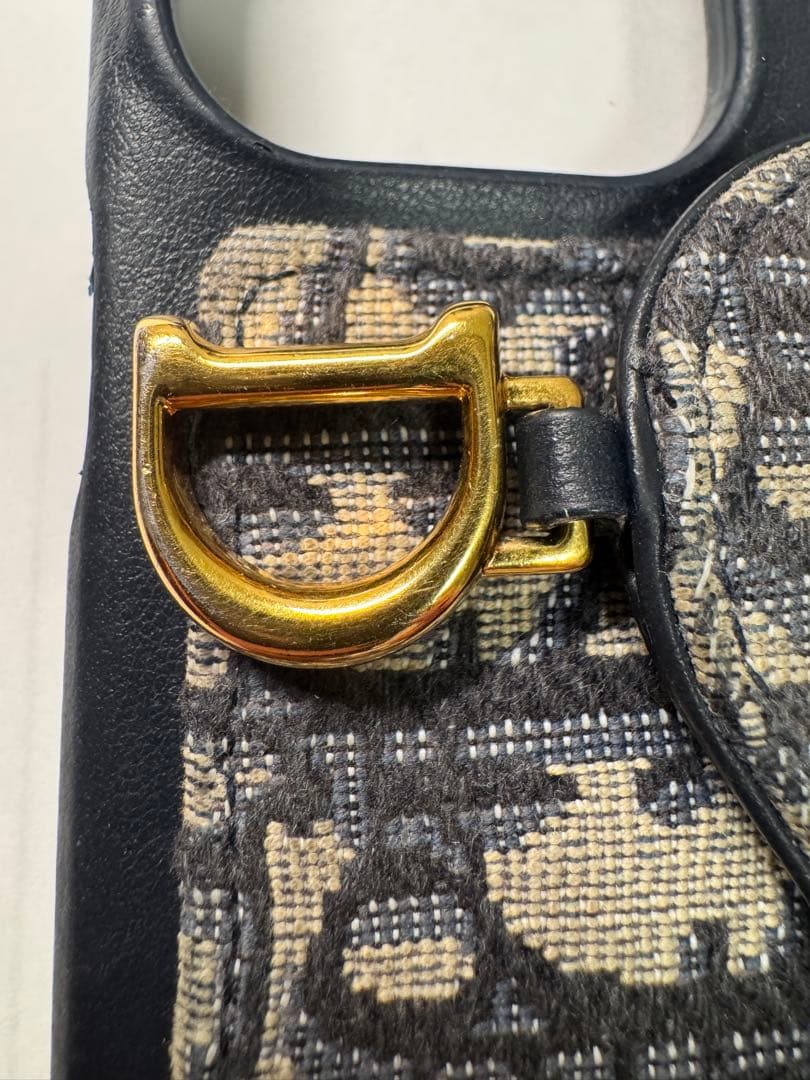 Dior Saddle iPhone15proケース ネイビー