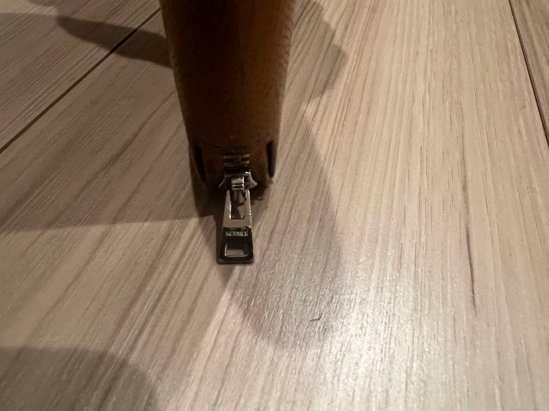 HERMES アザップ シルクイン ゴールド ラウンドファスナー長財布