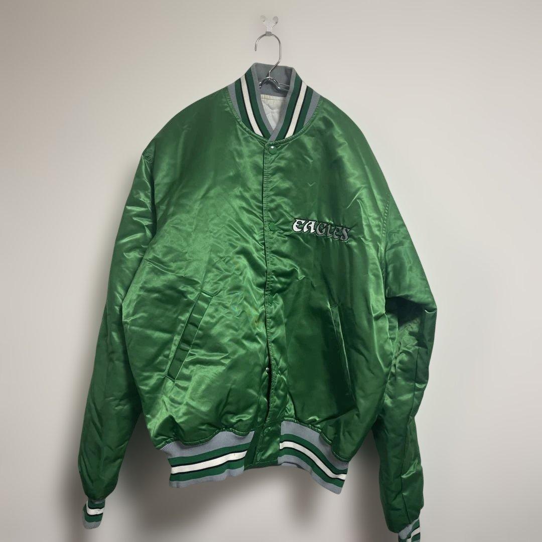 90s USA製 Starter NFL イーグルス スタジャン L プロライン
