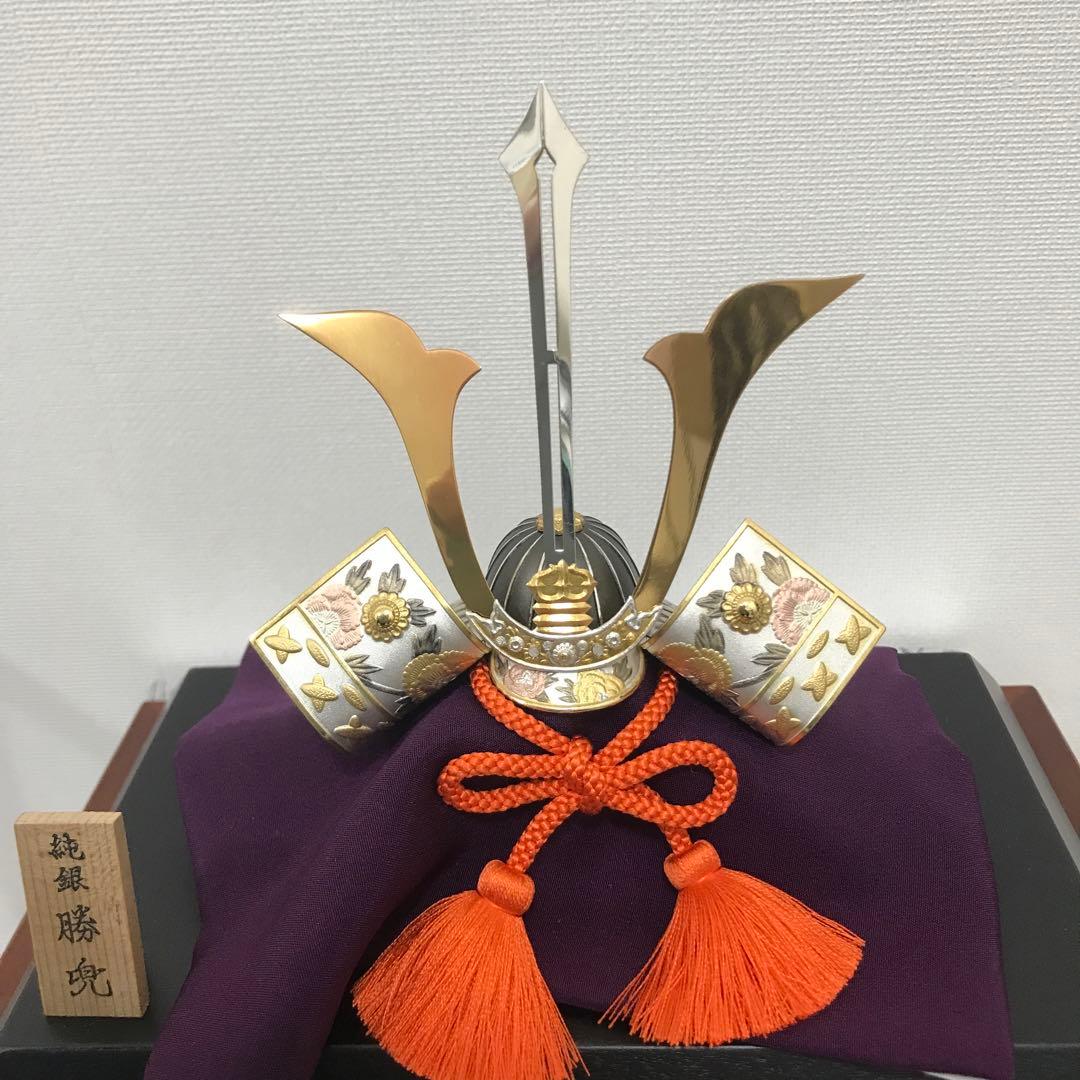 【美品】金銀工芸家　伝統工芸士　三代目　武比古　兜４号　（剣付）