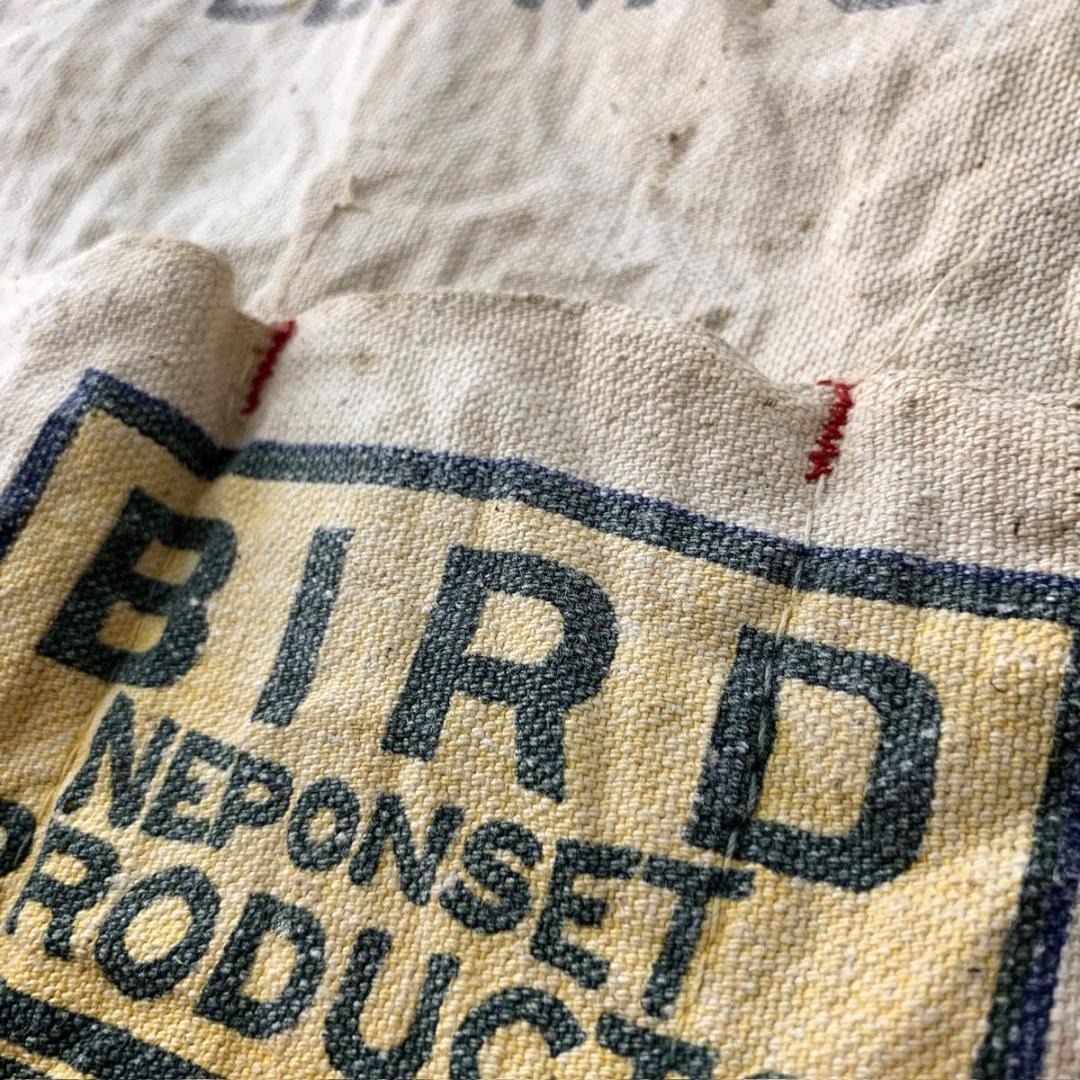 ヴィンテージ ワークエプロン USA バードルーフ 綿キャンバス レトロ