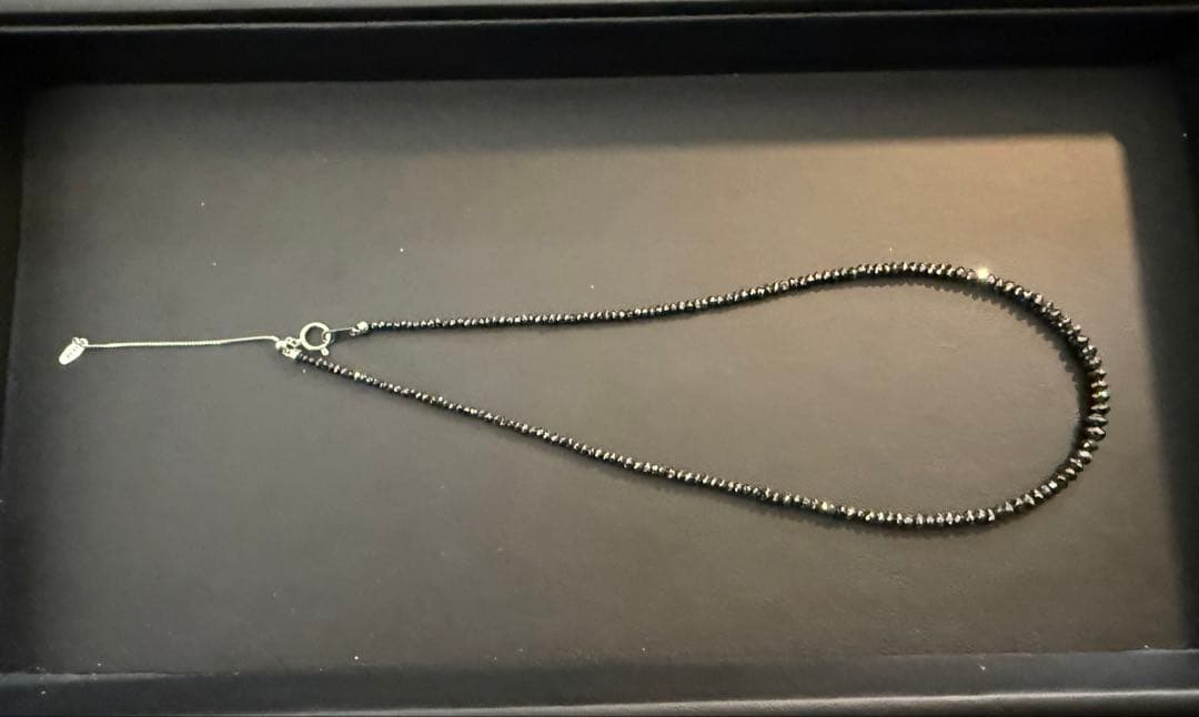 限界特価価格美品❣️k18WGブラックダイア30ct upネックレスミニ鑑別付き