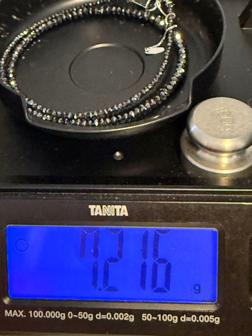 限界特価価格美品❣️k18WGブラックダイア30ct upネックレスミニ鑑別付き