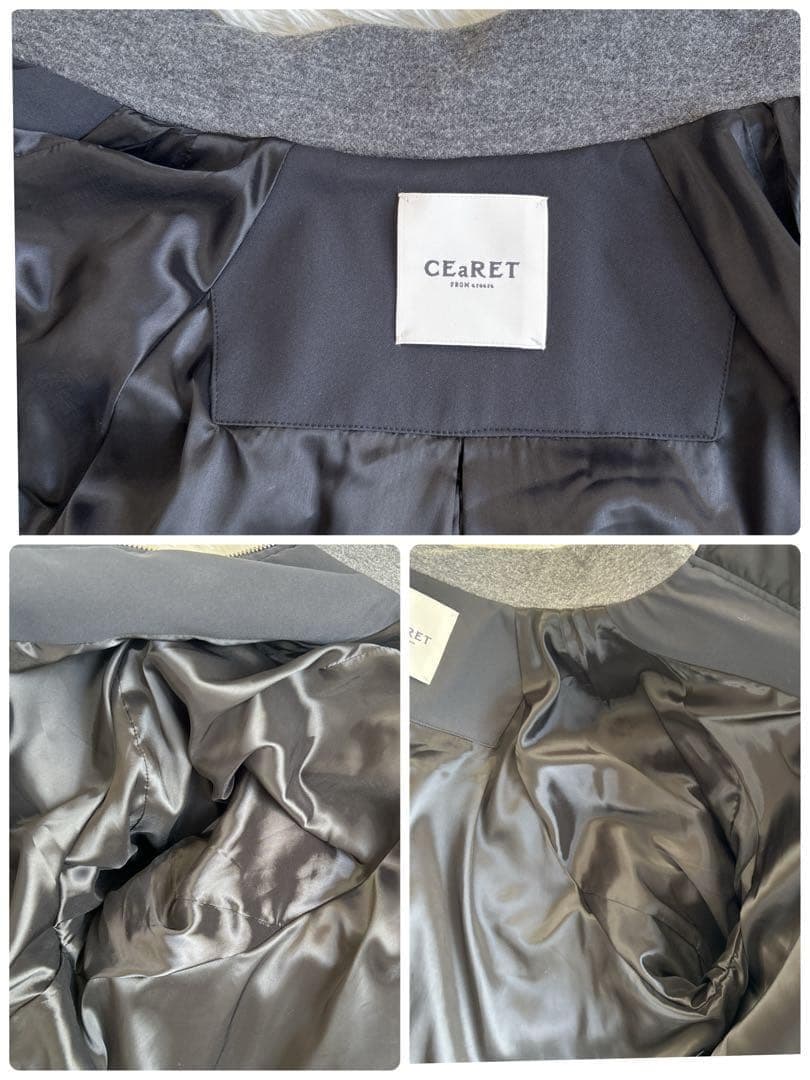 定価5.9万 シーレットフロムアラアラ ニットドッキングコート ブルゾン