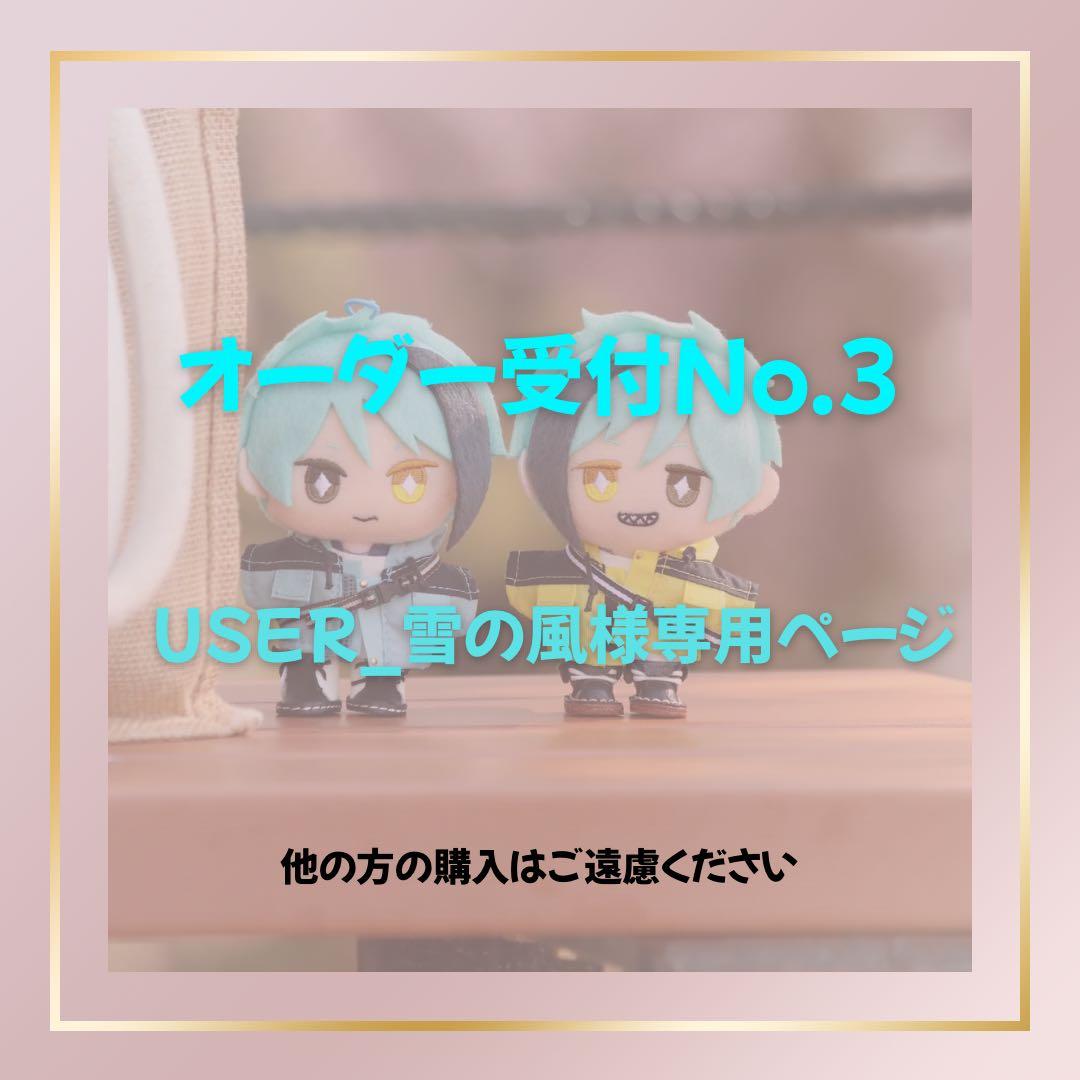 【USER_雪の風】オーダー品/10cmぬい服　マウンテンパーカ+Tシャツ