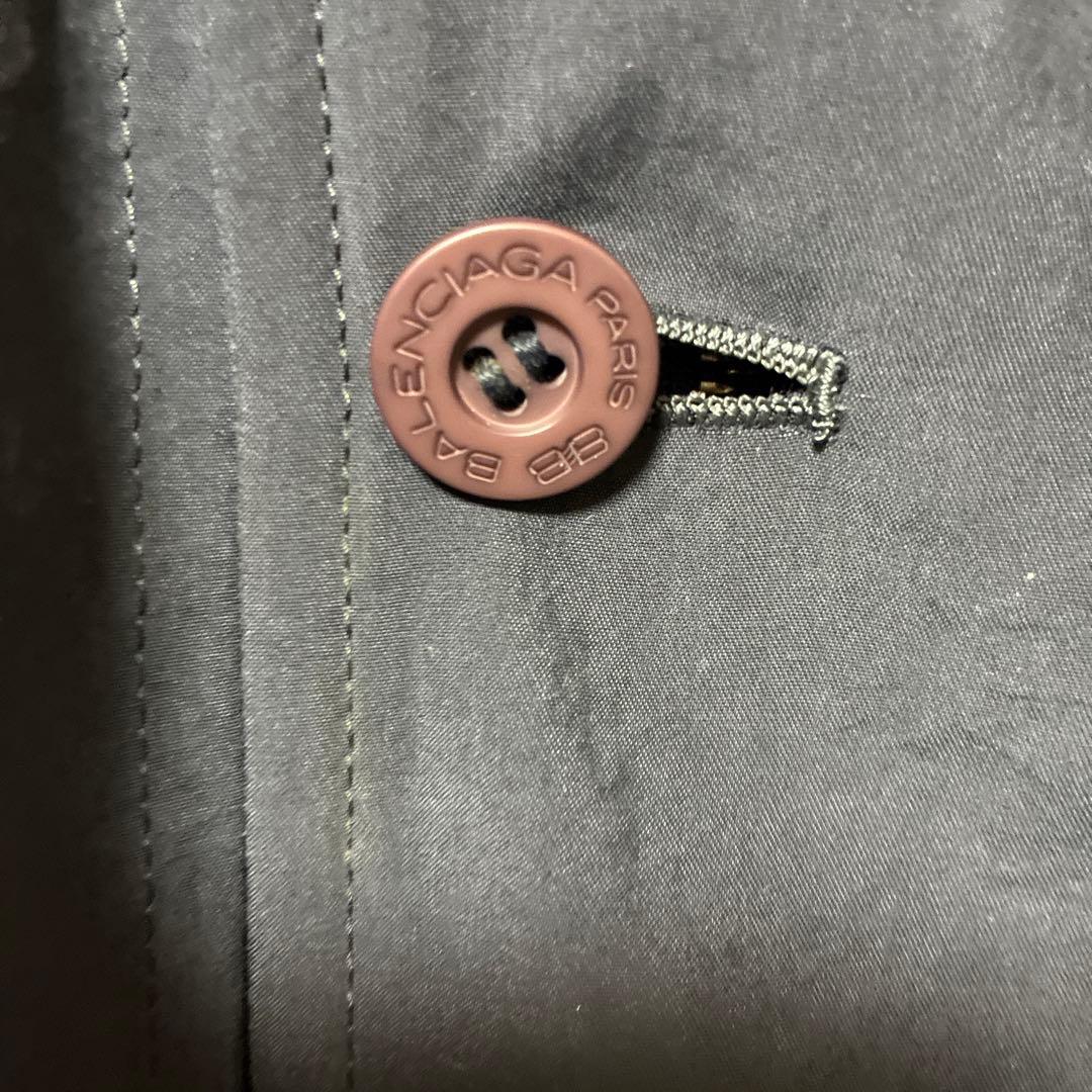 良品　超希少✨　バレンシアガ　スタジャン ロゴ刺繍　ネイビー　archive