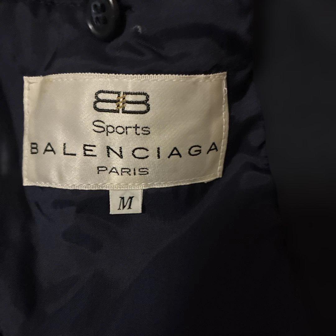 良品　超希少✨　バレンシアガ　スタジャン ロゴ刺繍　ネイビー　archive