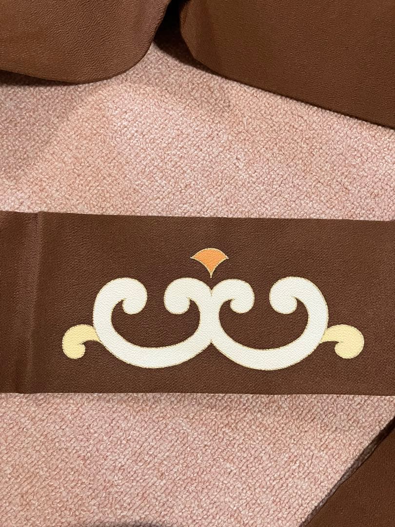 ④ 名古屋帯　ちりめん　志ま亀さん　唐草