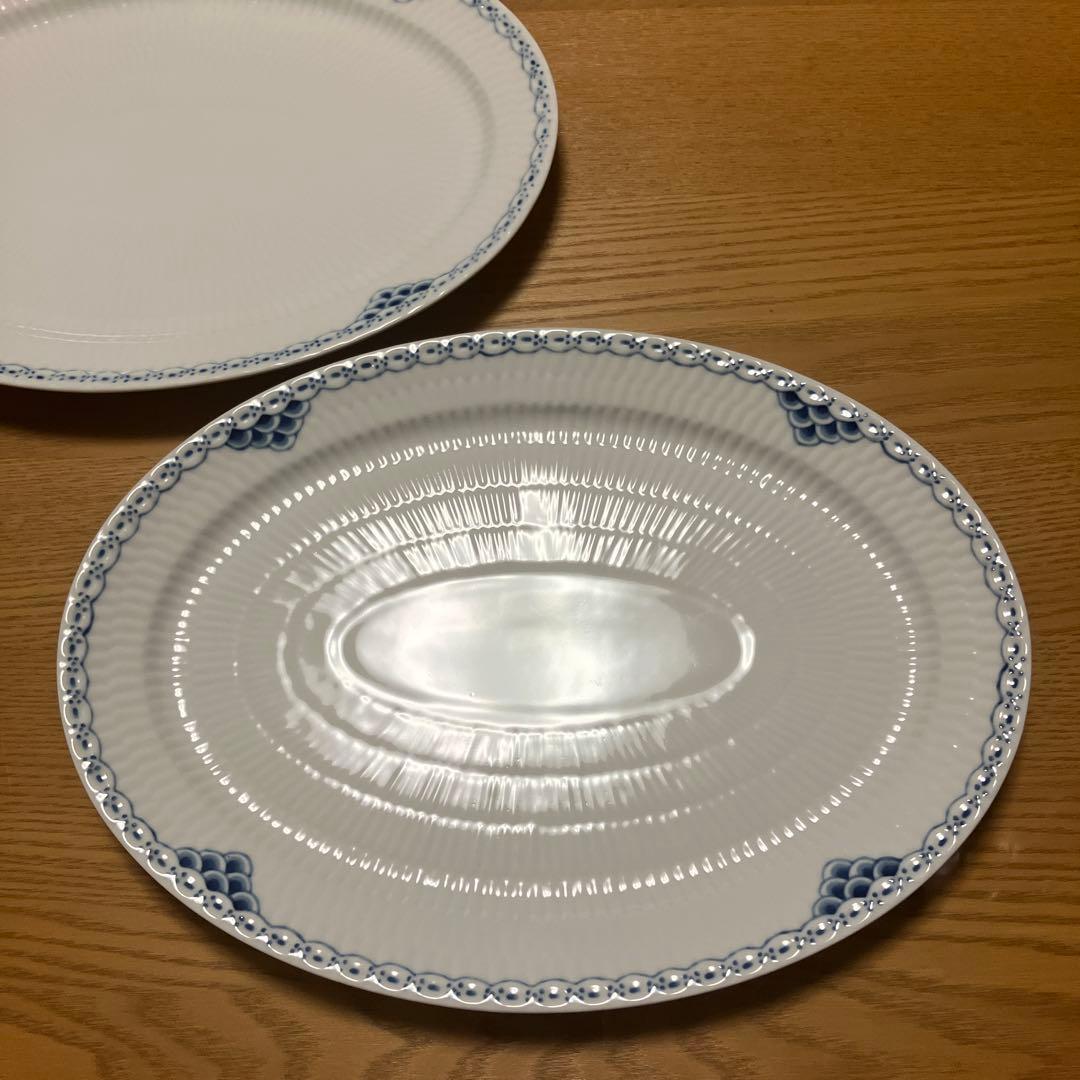 ロイヤルコペンハーゲン プリンセスオーバルディッシュ　2枚セット