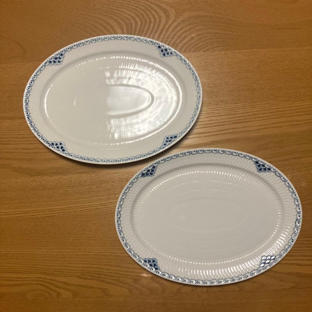 ロイヤルコペンハーゲン プリンセスオーバルディッシュ　2枚セット