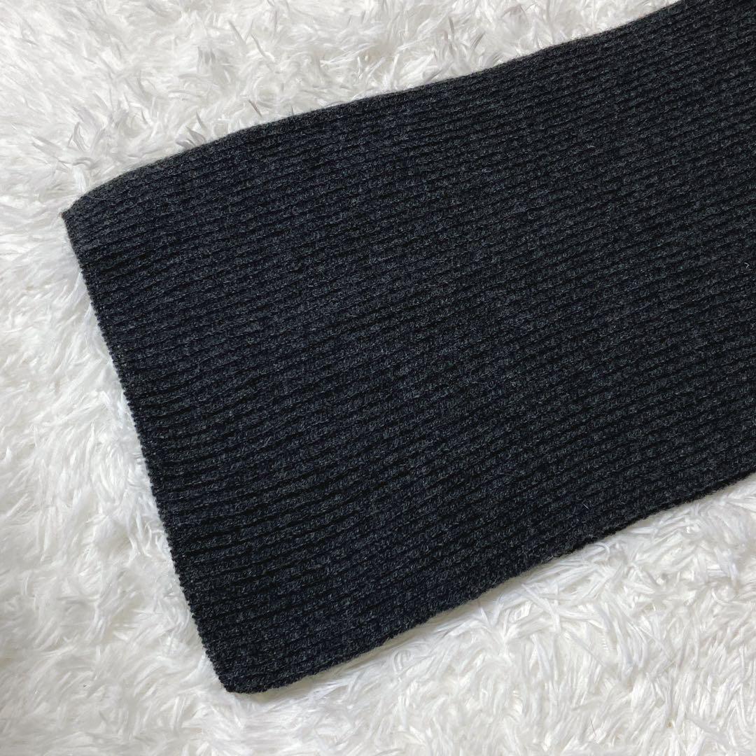 近年モデル⭐️ジョンストンズオブエルガン　リブ　マフラー　ウール　カシミヤ　美品