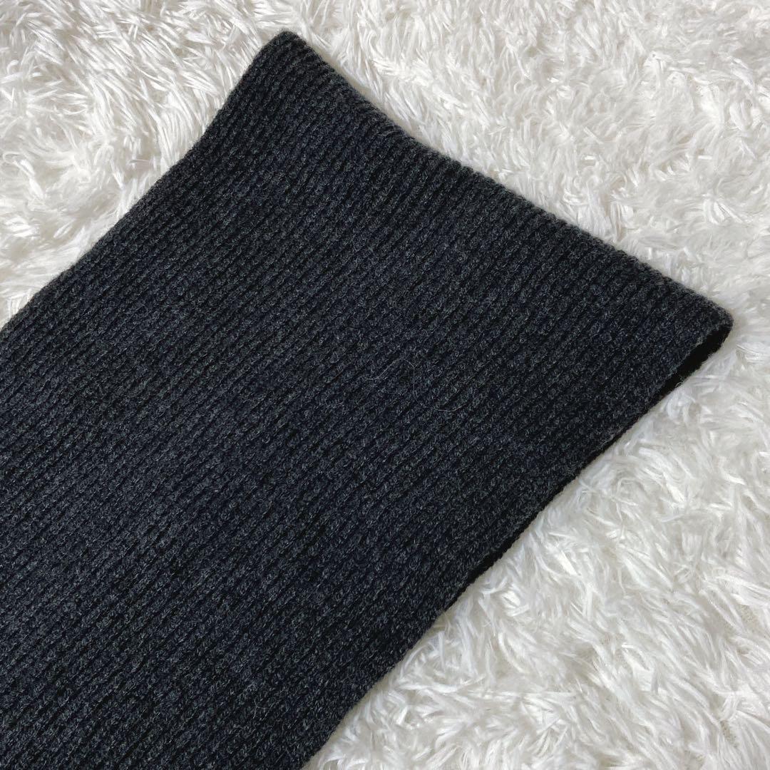 近年モデル⭐️ジョンストンズオブエルガン　リブ　マフラー　ウール　カシミヤ　美品