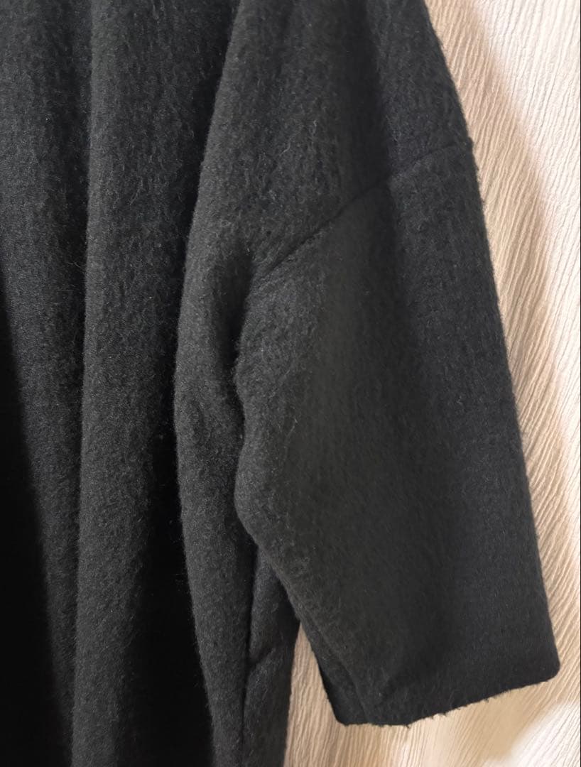 mizuiro ind ワイドシャツライクジャケット ・ブラックFREE