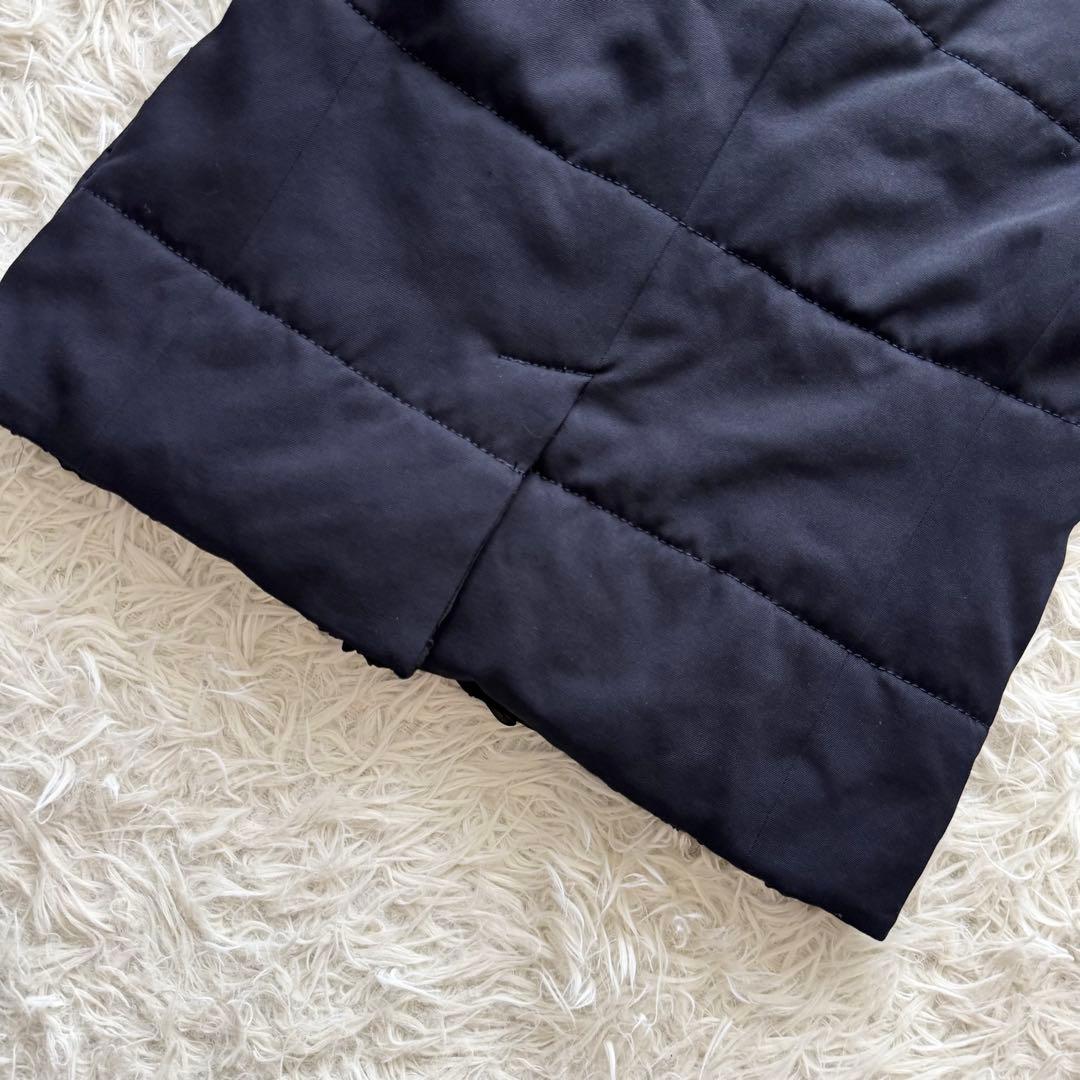 【トリココムデギャルソン】AD2010　キルティングベスト　M　フリル　シフォン