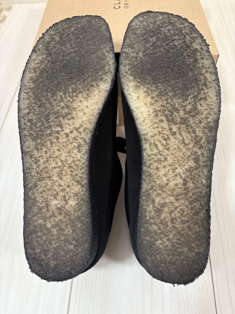 【着用2回のみ】クラークス　ワラビー　黒　UK6