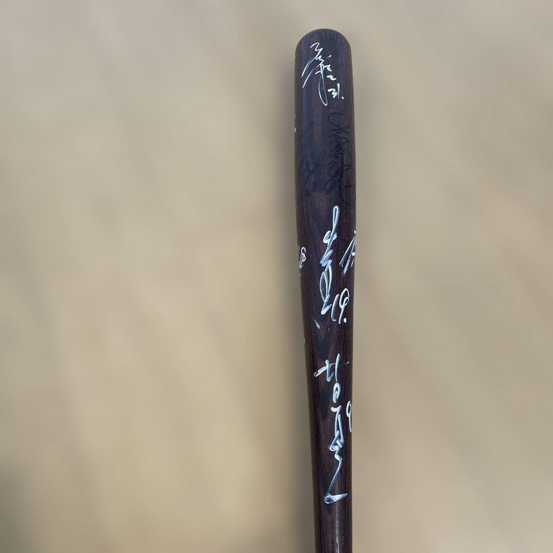 サイン入りバッド　巨人軍桑田選手他