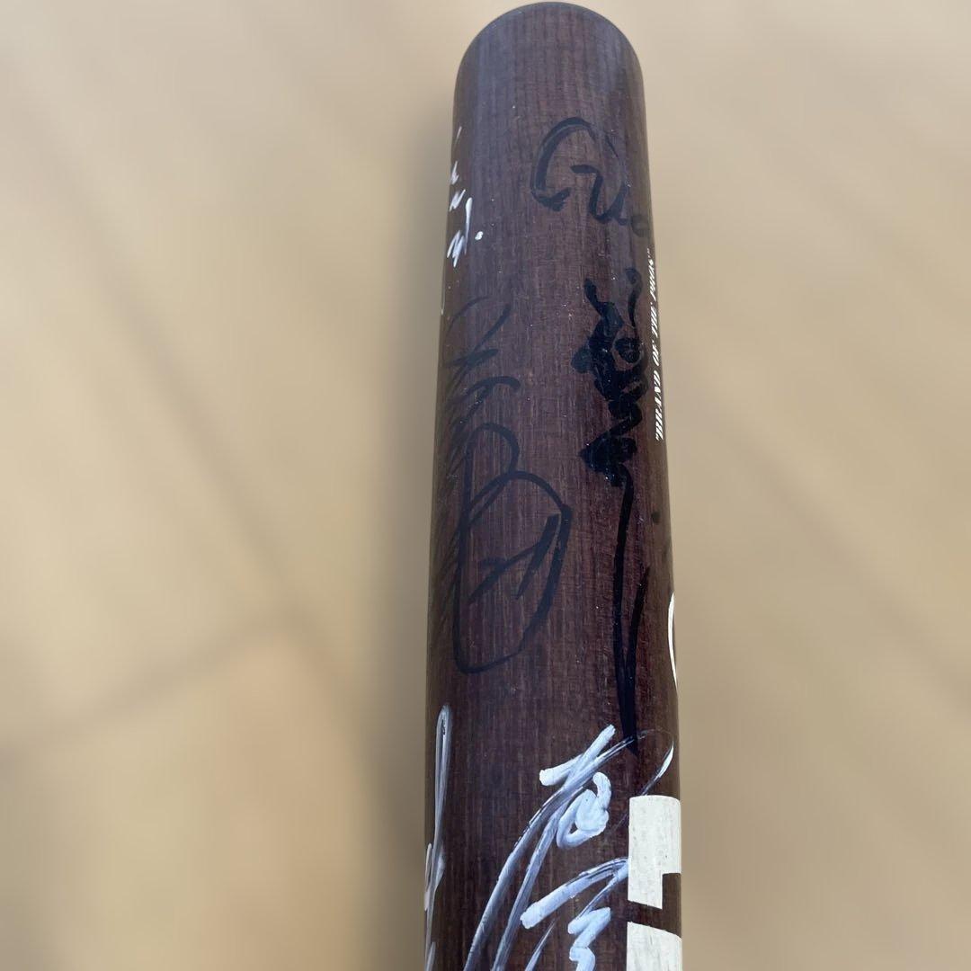 サイン入りバッド　巨人軍桑田選手他