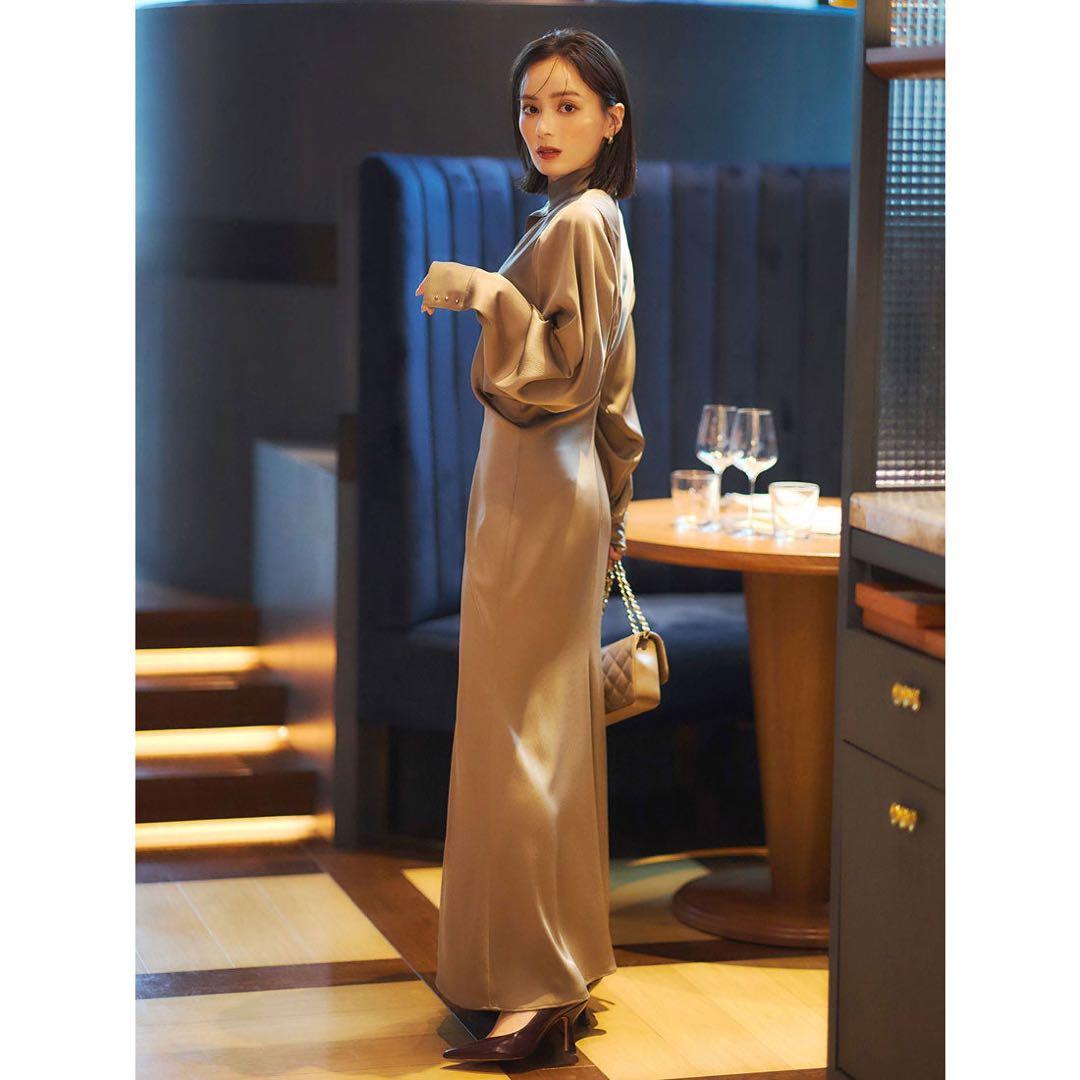 か*う様 anuans ボウタイドレープワンピース