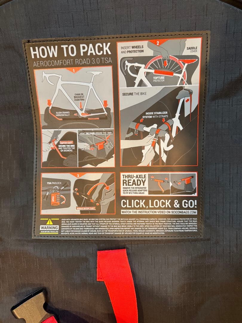 SCICON エアロコンフォート ロード3.0輪行バッグ シーコン