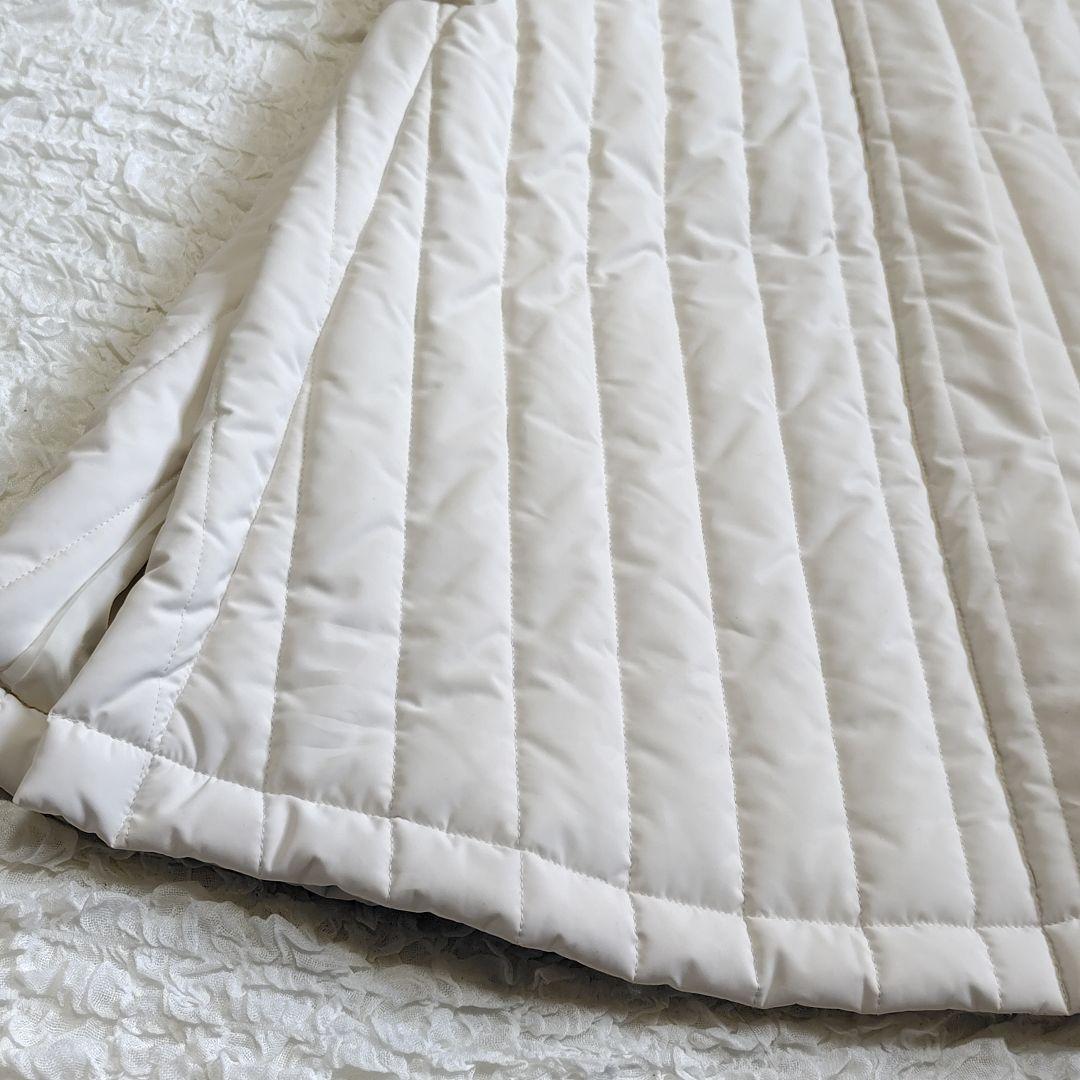 未使用級★perna キルティング ロング ダウンコート ベスト 白 セット売り