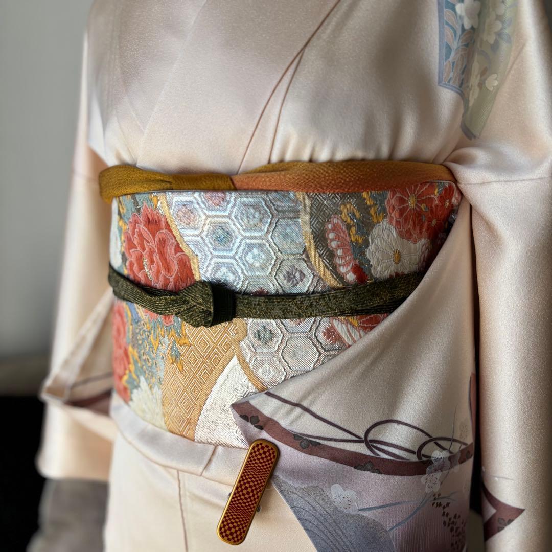 訪問着　フルセット　着物　帯　帯締め　帯締め79