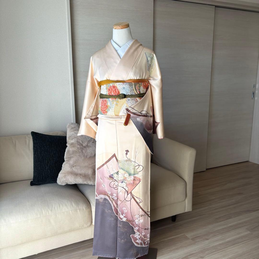 訪問着　フルセット　着物　帯　帯締め　帯締め79