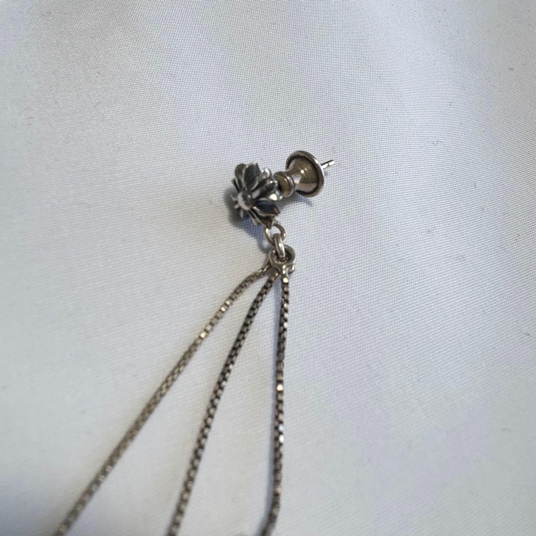 Chrome Hearts Jojo with 3 Charm ピアス シルバー