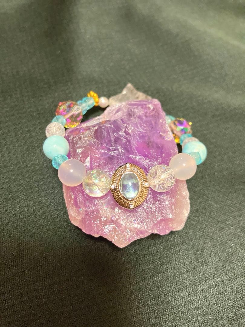 座敷童子ちゃん　お師匠様ラリマーブレスレット