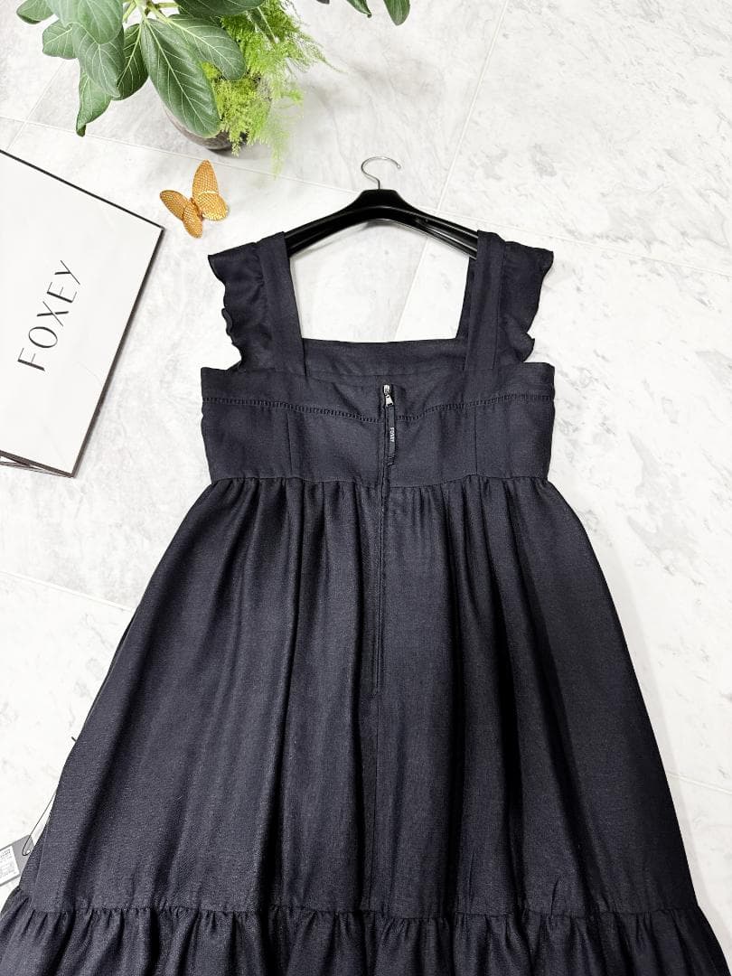 未使用★掲載商品★FOXEYフォクシー トリアセテート ロゴファスナー希少42