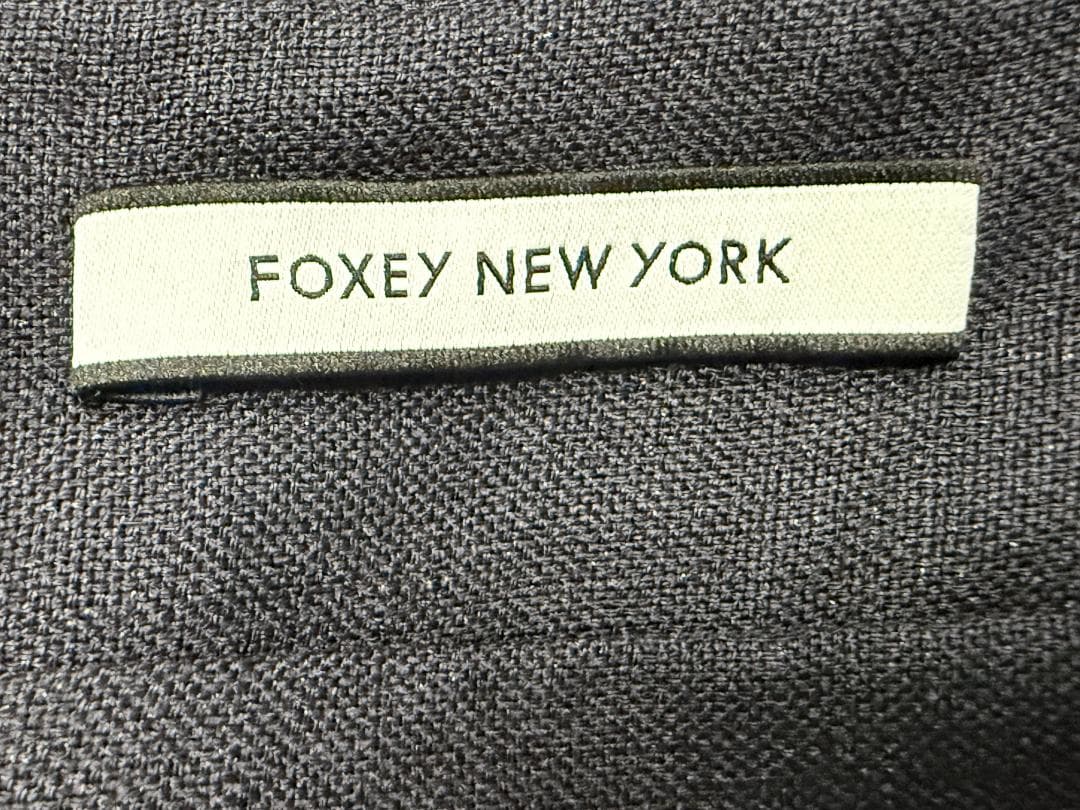 未使用★掲載商品★FOXEYフォクシー トリアセテート ロゴファスナー希少42