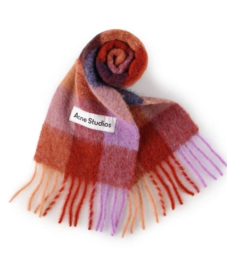 Acne Studios チェック柄スカーフ