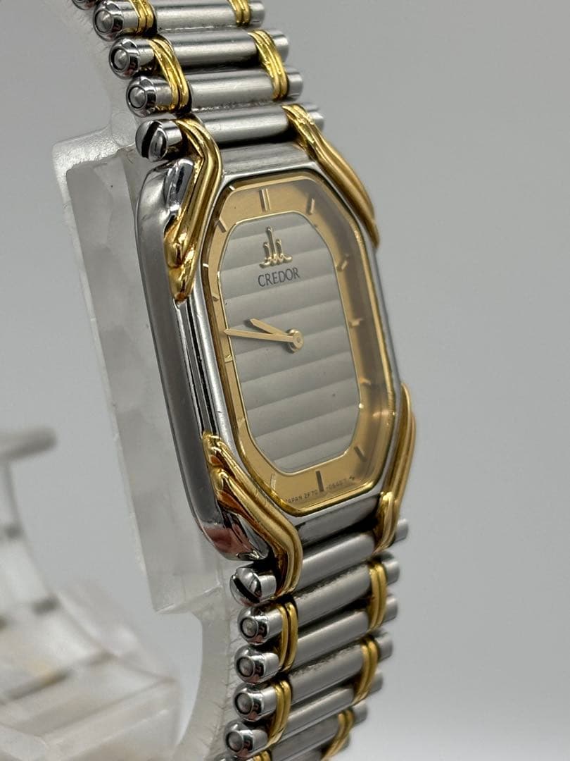 【美品】セイコー クレドール 18KT クォーツ【2F70-5490】【稼働品】