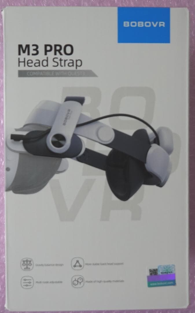 Quest3 512GB、公式充電スタンド、BOBOVRヘッドストラップ