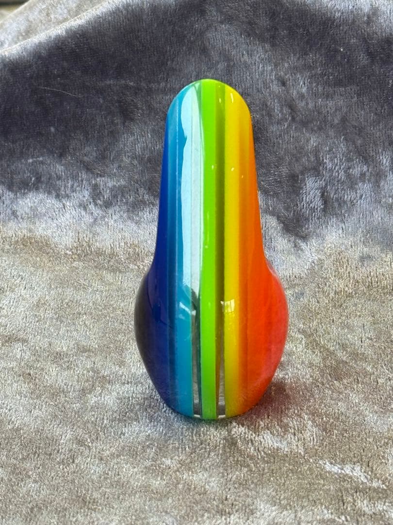 三線バチ　ド派手レインボー