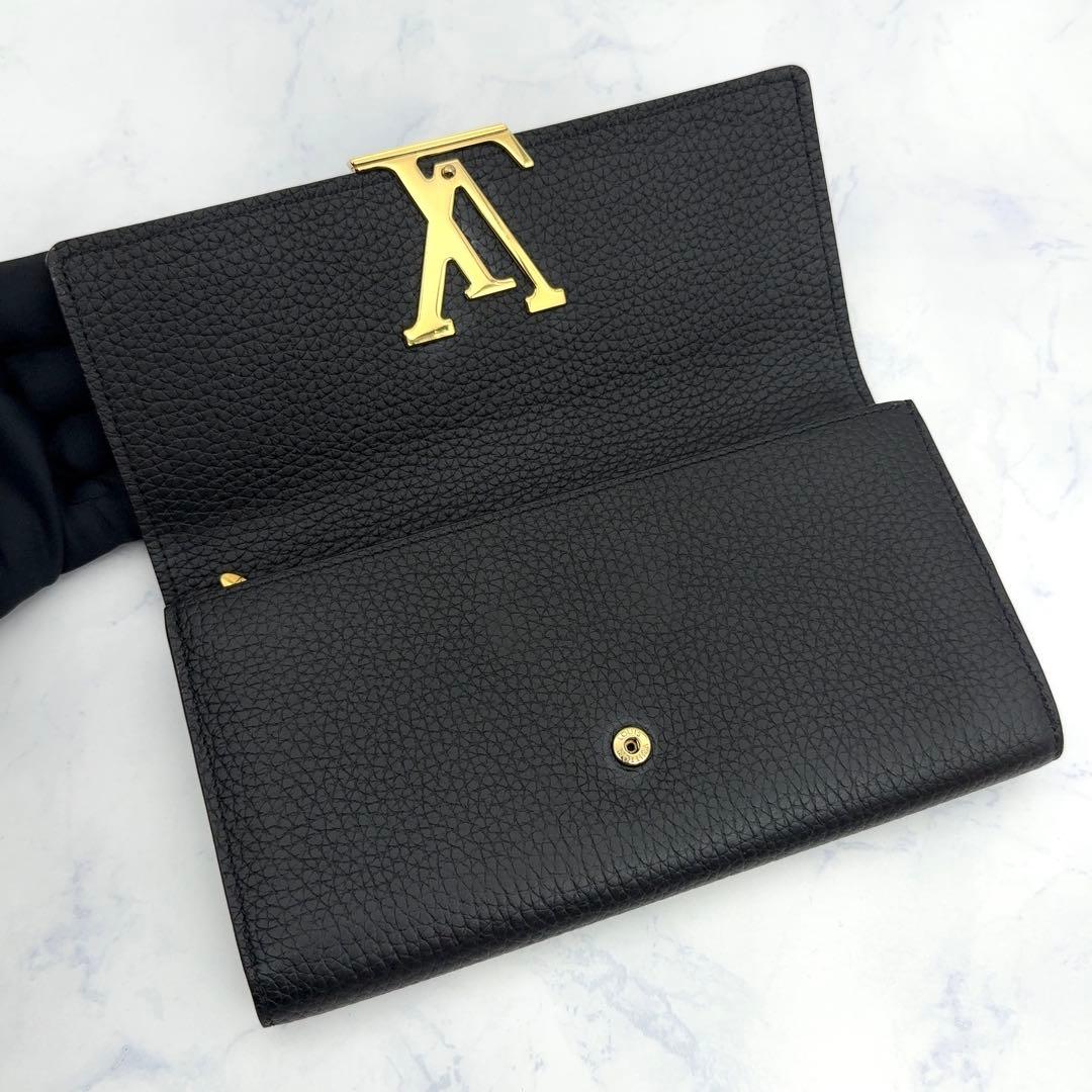 【☆やまちゃん☆】ルイヴィトン トリヨン ポルトフォイユ カプシーヌ ノワ