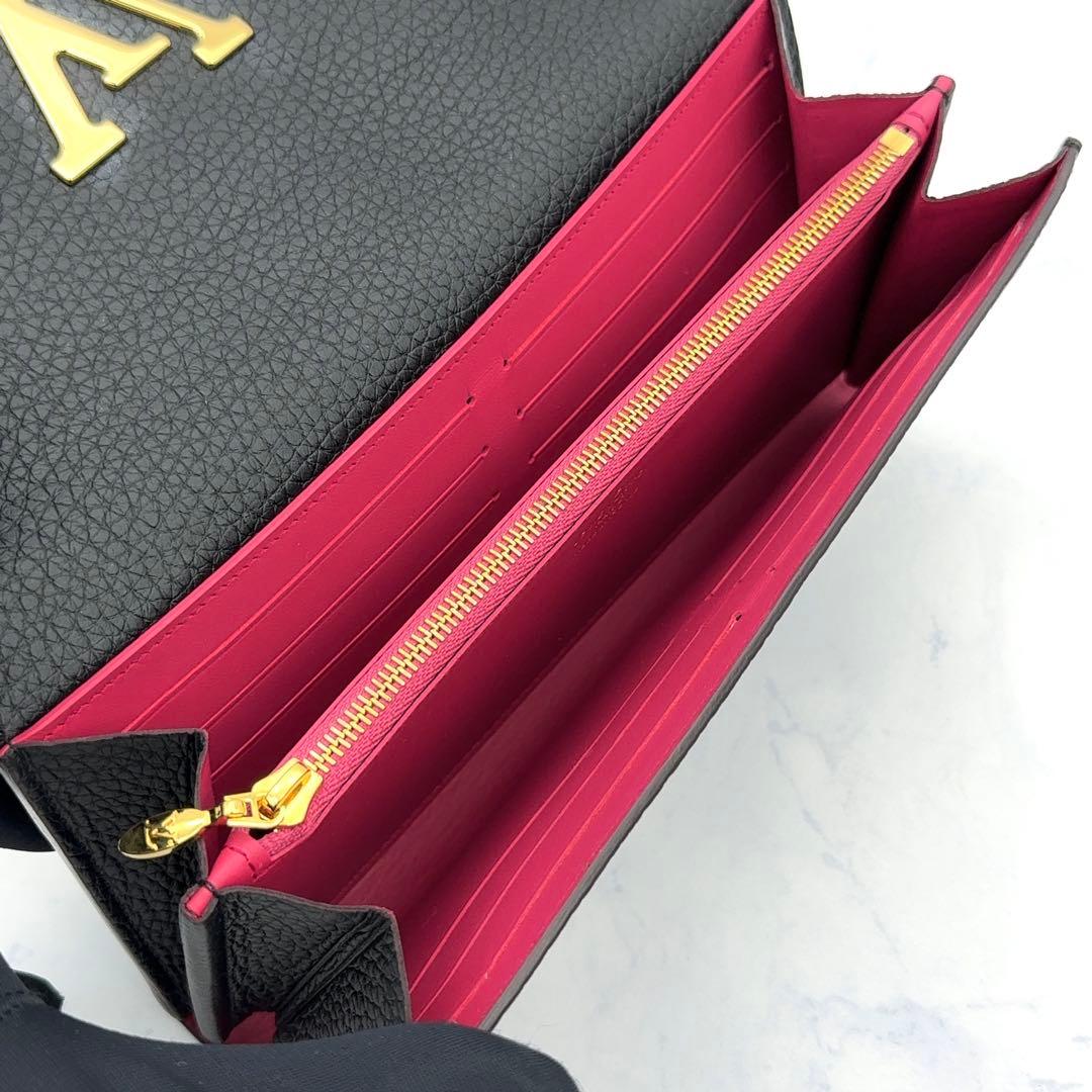 【☆やまちゃん☆】ルイヴィトン トリヨン ポルトフォイユ カプシーヌ ノワ