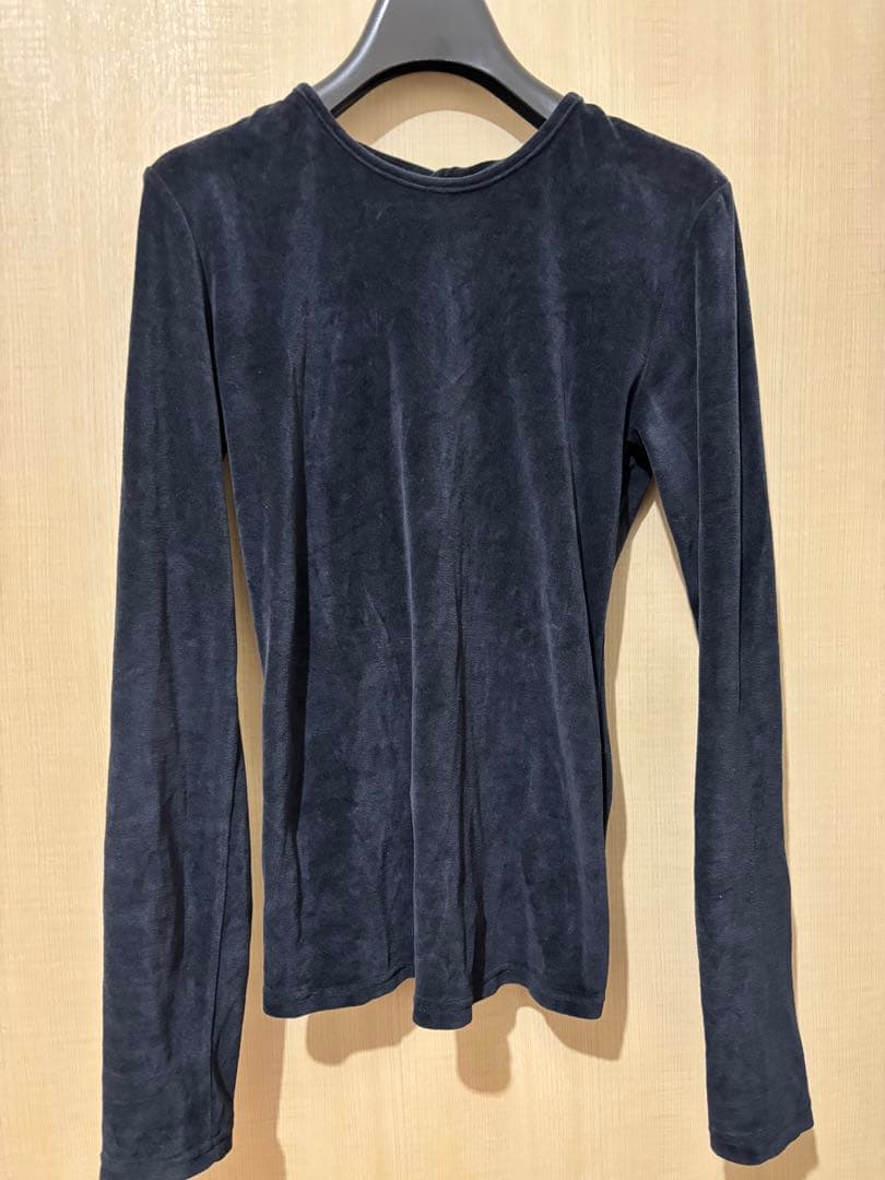 SHISHIKUI シシクイ　ツイスト　ベロア　ネイビー