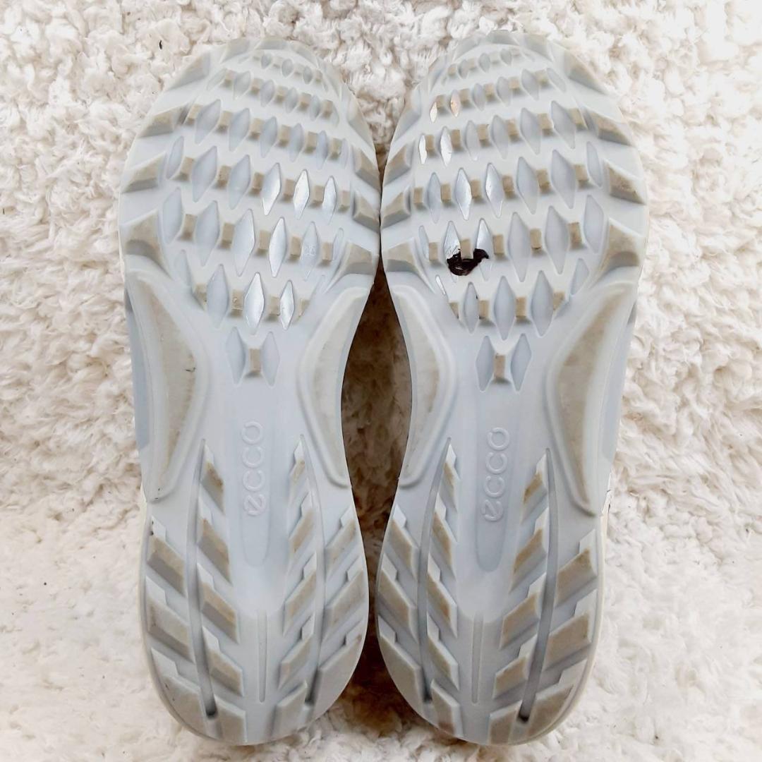 美品 28㎝◎ecco エコー ゴルフシューズ 白 GOLF BEOM C4