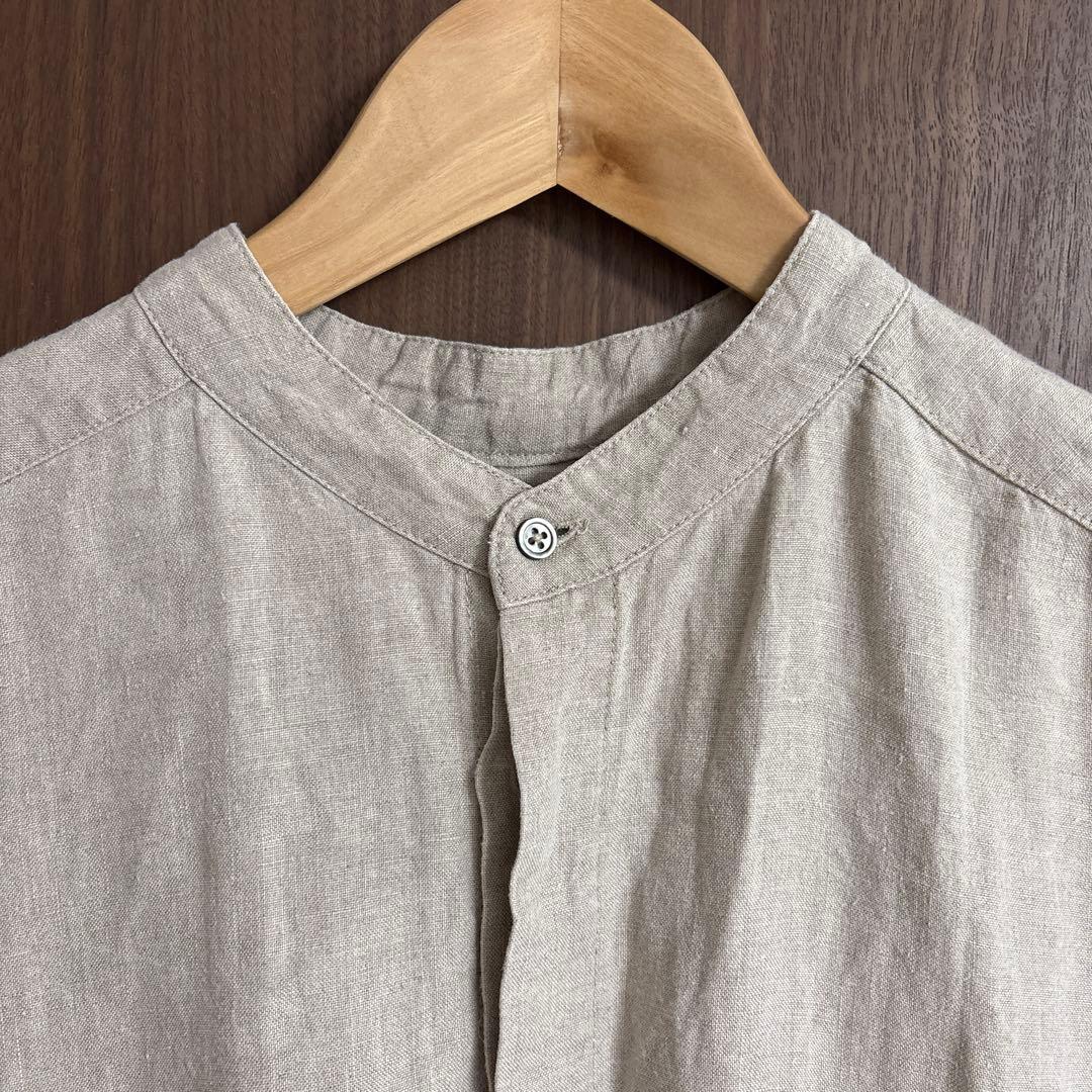 かぐれ/リネンハーフスリーブオールインワン