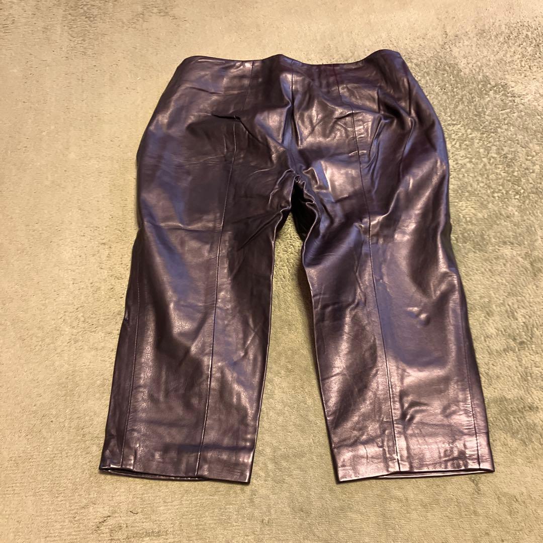ダークビッケンバーグ　ハーフレザーパンツ　美品