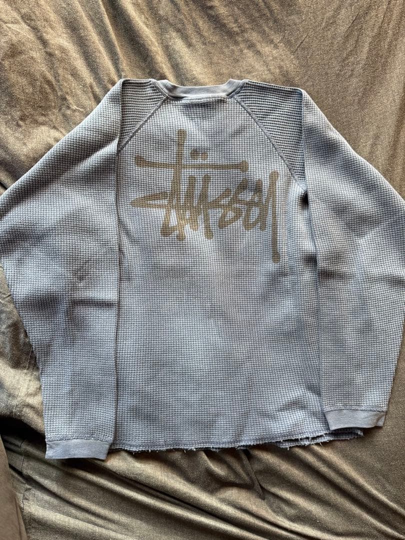 stussy サーマル　ブルー