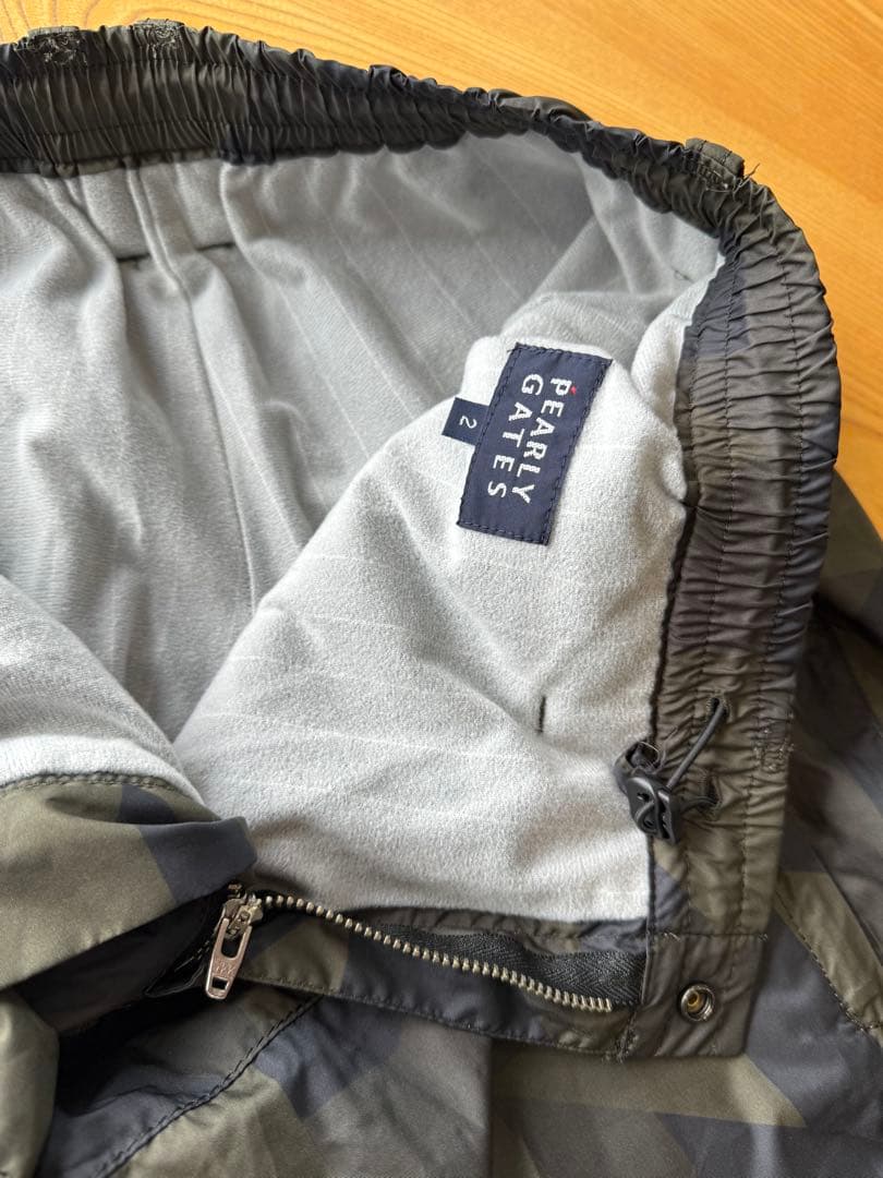 パーリーゲイツ　迷彩風柄　防寒パンツ　サイズ2