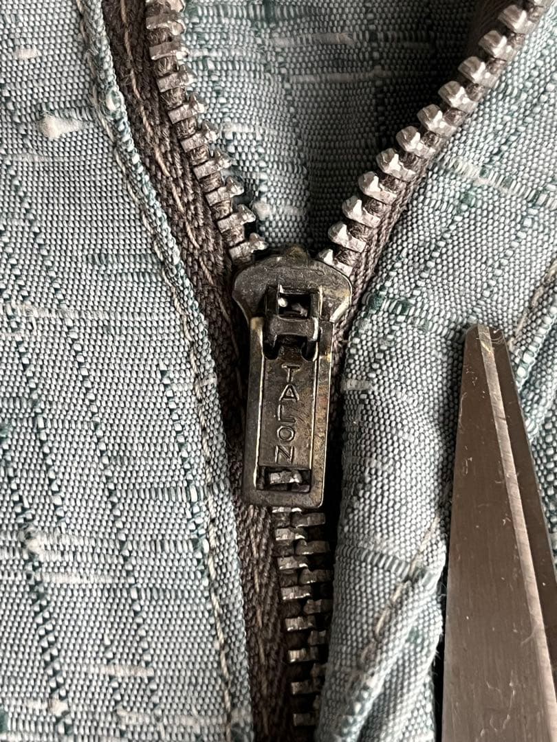 50s スラックス 絣 リネン レーヨン