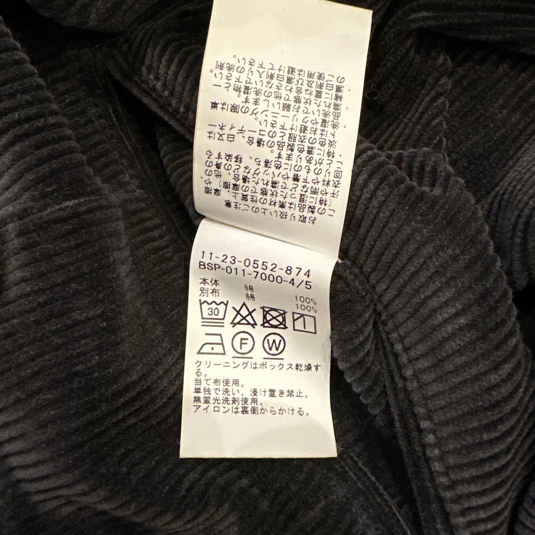 BEAMS+ ビームスプラス 2タック コーデュロイパンツ 太畝 ブラウン日本製