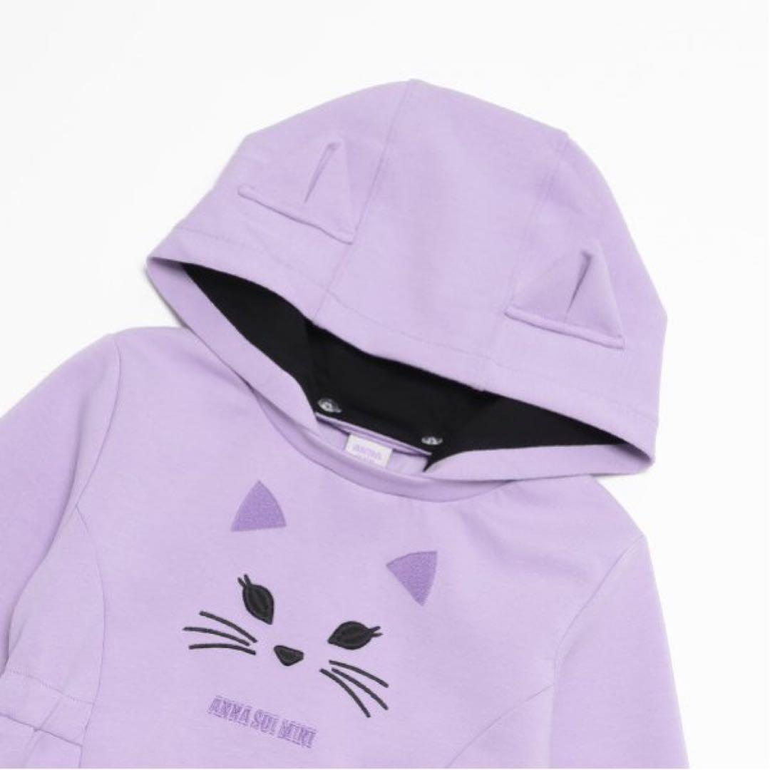 アナスイミニ　新品　140 ネコカットワンピース しっぽ付