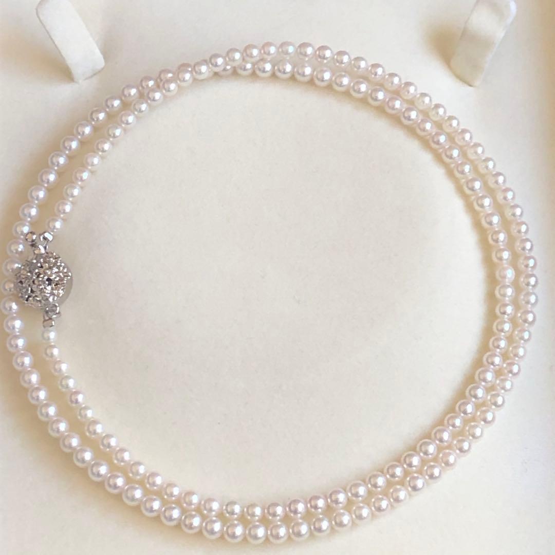 アコヤ真珠 ベビーパール セミロングネックレス マチネー 糸替え済み