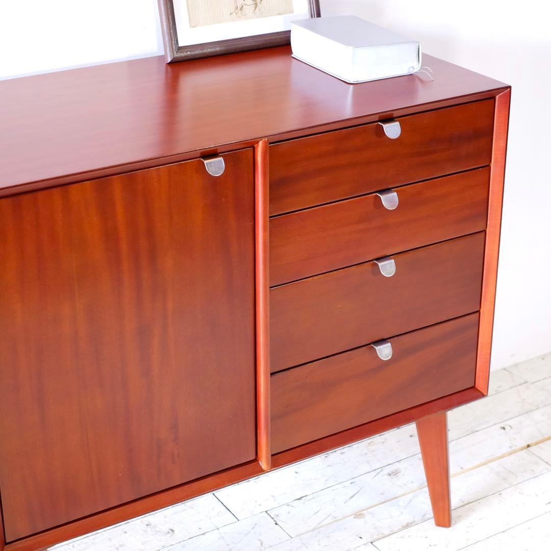 L 新品 リビングボード 80cm 北欧 キャビネット