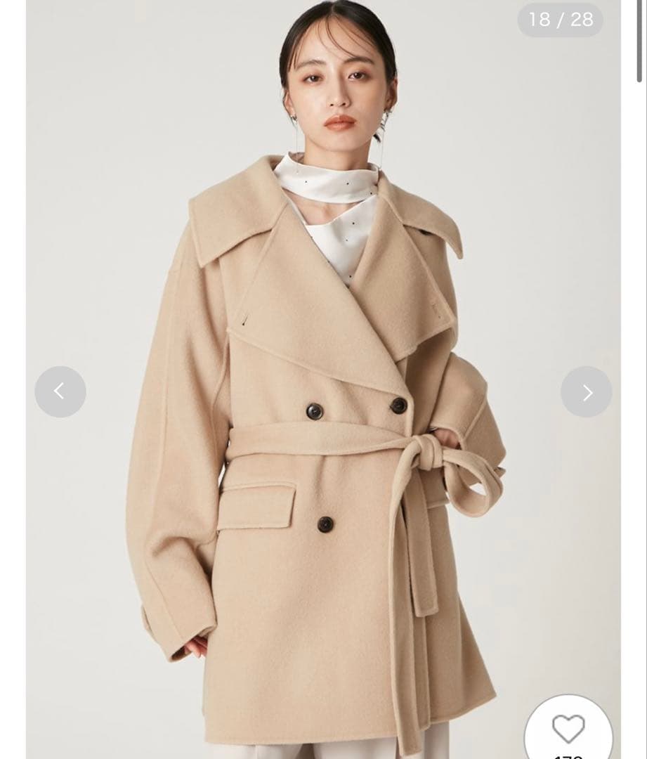 fray i.d フレイアイディー ウールリバーミドルAラインコート