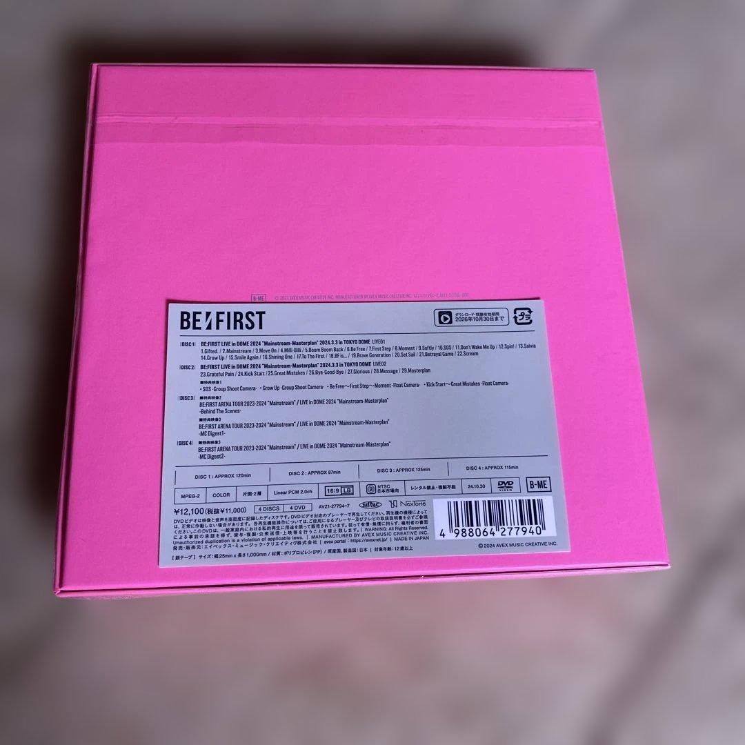ミュージック BE:FIRST LIVE in DOME 2024 DVD