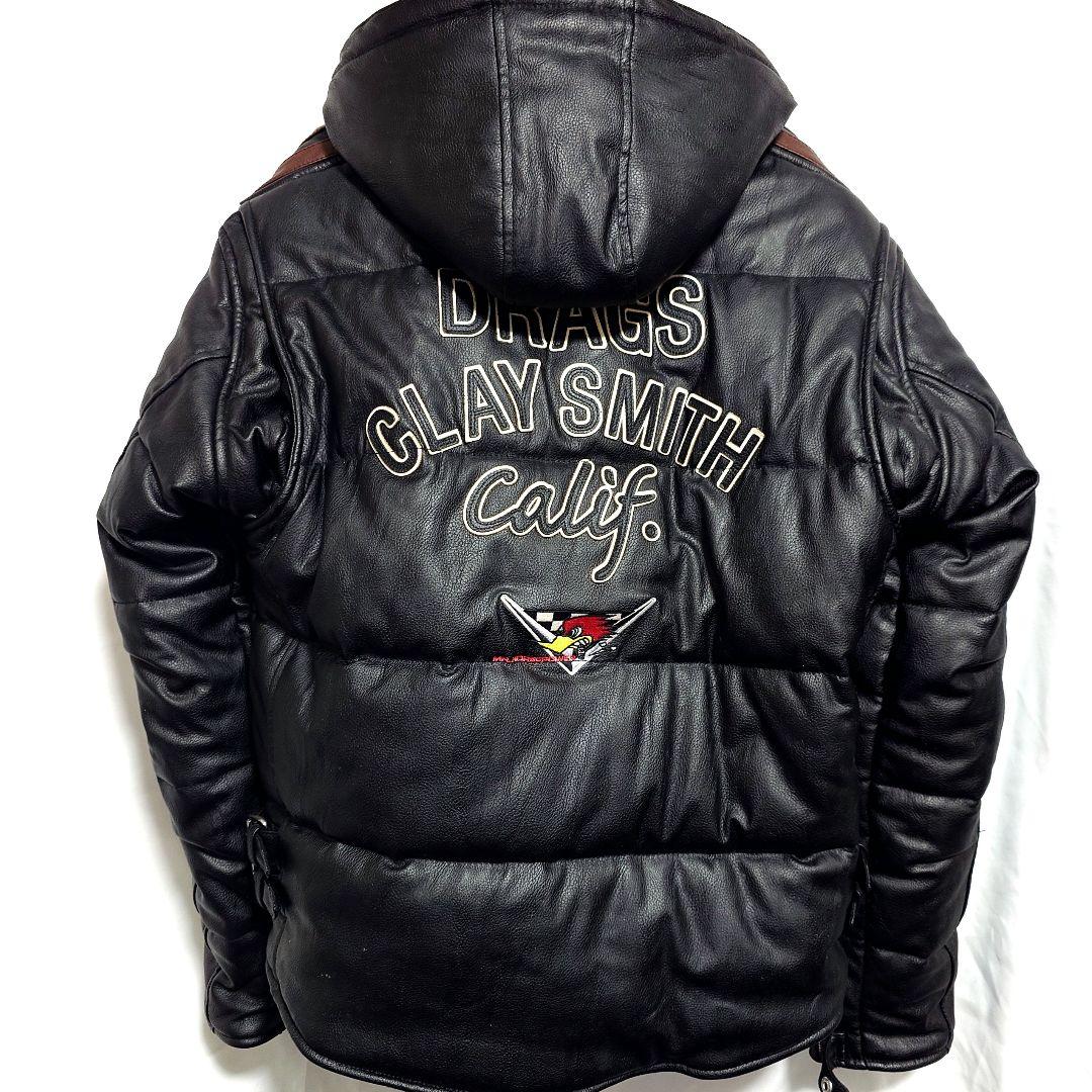 【未使用】Clay Smith フード付き フェイクレザージャケット LLW